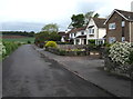 Houses at the northwest end of Grove Road, Lydney