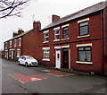 Castle Dyke Street houses and speed bumps, Flint