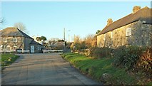 SX1073 : Houses at Blisland by Derek Harper