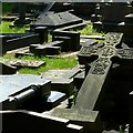 Fallen crosses, Heanor Cemetery