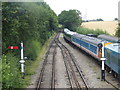 View from the footbridge at North Weald station