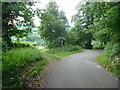 Wades Lane at the junction with the footpath from Hammonds Farm