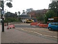 SZ0891 : Bournemouth: a new pedestrian crossing is prepared by Chris Downer