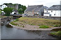 Mouth of the Honddu from Usk Bridge, Brecon