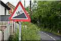 "Steep hill" sign, Carrickfergus (July 2017)