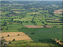 SJ7879 : Farmland near Mobberley from the air by Thomas Nugent