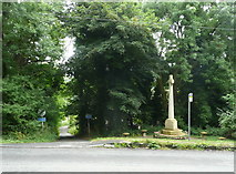 SO8707 : War memorial and lane, Slad by Humphrey Bolton