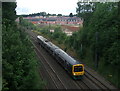 London Midland, Class 322 electric multiple unit heading towards Birmingham