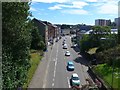 Maryhill Road from the Forth & Clyde Canal aqueduct