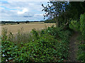 Public footpath on the edge of Oadby