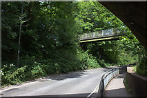 TQ2953 : School footbridge over School Hill, Mertsham by Robert Eva
