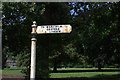 Old road sign at South Merstham