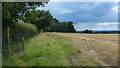 Footpath next to Manor High School in Oadby