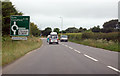 A39 approaching Clovelly Cross roundabout