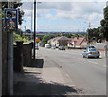 Rumney Hill speed camera and 30 speed limit sign, Cardiff