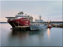 SW8132 : Falmouth Docks Queen's Wharf by David Dixon