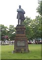 NZ4920 : Statue of John Vaughan - outside Central Library, Albert Road by Betty Longbottom