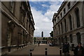 View of the chimneys of Greenwich Power Station from the grounds of the University of Greenwich