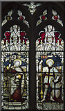 TL2966 : St Mary Magdalene, Hilton - Stained glass window by John Salmon