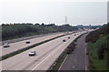 M27 looking westwards from Whiteley Lane in 1987