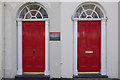 Red doors - College Road, Bangor