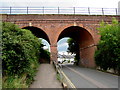 South side of the railway bridge over Streamers Meadows, Honiton