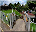 Steps down from Honiton railway station