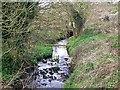 Durranhill Beck, upstream of railway culvert