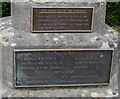 SO9233 : Ashchurch War Memorial plaques by Jaggery