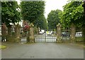 SK4741 : Main gates, Park Cemetery, Ilkeston by Alan Murray-Rust