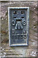 Benchmark on Brough Old Bridge