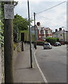 ST2179 : Fouling of footways by dogs notice, Church Road, Rumney, Cardiff by Jaggery