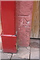 NY5130 : Benchmark on Ramsey Yard entrance jamb by Roger Templeman