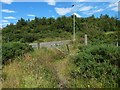 A gate beside Auchmountain Road