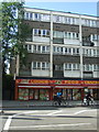 Food centre and flats over on Old Street, London