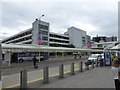 NS4766 : Multi-storey car park and bus stands, Glasgow Airport by David Smith