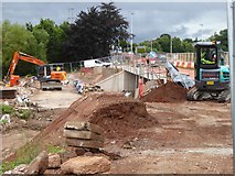 SX9489 : Construction on Bridge Road, Exeter by David Smith