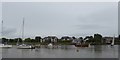 Modern houses overlooking the Exe at Topsham