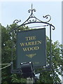 Sign for the Warren Wood public house