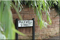 NX9675 : Maxwell Street Sign, Dumfries by Billy McCrorie