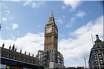 TQ3079 : View of St. George's Clock Tower from Westminster Bridge #2 by Robert Lamb
