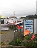 J5950 : Biblical quotation at the Ferry Slip, Portaferry by Eric Jones