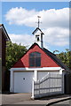 A garage with a bell tower, Bell Lane Close, Fetcham