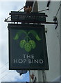 Sign for the Hop Bind public house, Cottenham