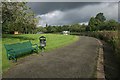 Path beside the pond, Knightswood Park