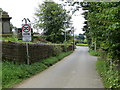 Odda Lane near the Methodist Church Graveyard at Hawkesworth