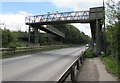 North side of an A467 footbridge, Brynmawr