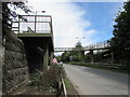 South side of an A467 footbridge, Brynmawr