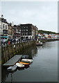 Riverfront buildings in Pier Road Whitby