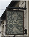 Corn Exchange name sign, Gilwern